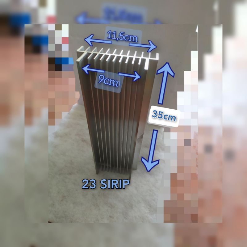 HS 3U 35CM PENDINGIN 23 SIRIP HEATSINK BUILT UP