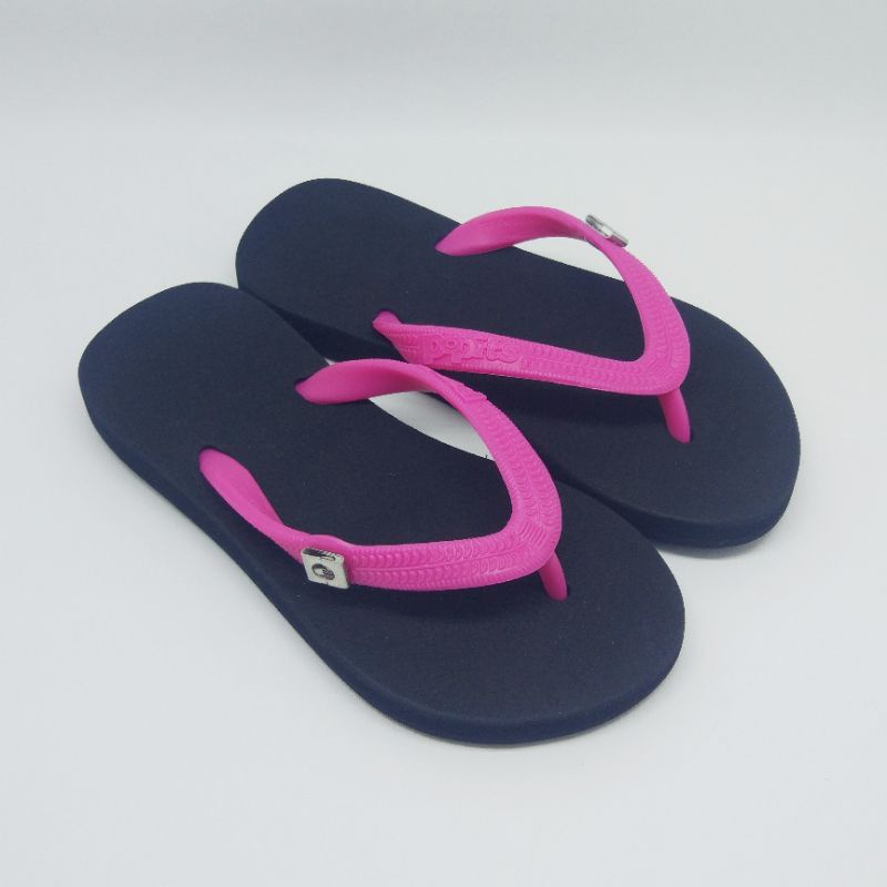 Popits - Sandal Kids Black Fuschia