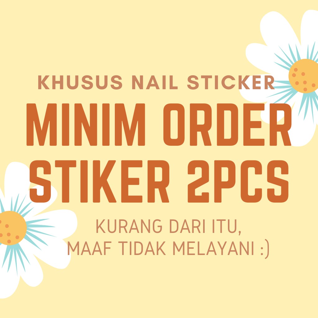 Stiker Kuku High End Motif Kartun 3D Nail Stiker 14PCS | kode DA139 - DA160