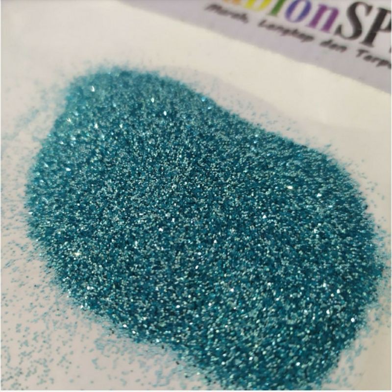 BUBUK GLITER BLUE TOSCA GLITTER POWDER 5gr ZIP LOCK 5 BUNGKUS