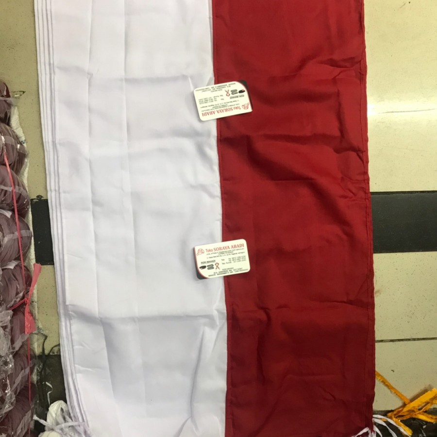 BENDERA MERAH PUTIH UKURAN RUMAH &amp; KANTOR 80X120 BAHAN KATUN JUMPING