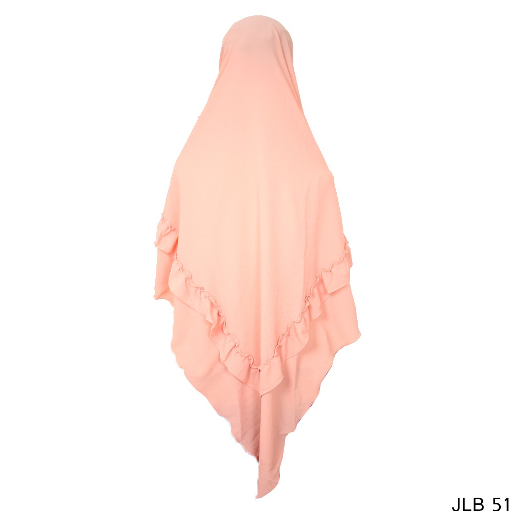 Kerudung Rempel Polos Jumbo Bubble Pop Salem - JLB 51