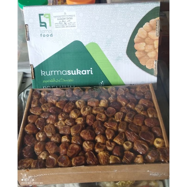 

**MURAH** KURMA MADU "SUKARI" DUS (ISI 3KG) ASLI dari MEKKAH