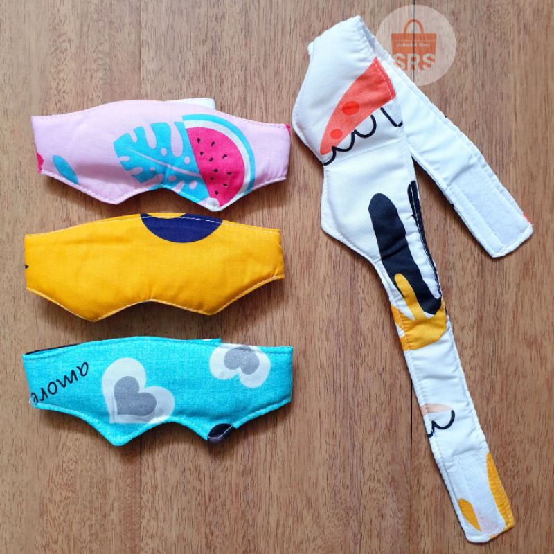 KACAMATA JEMUR BAYI BUSA KARAKTER PENUTUP MATA BAYI NEWBORN AKSESORIS EYE MASK BABY SUNBATHING