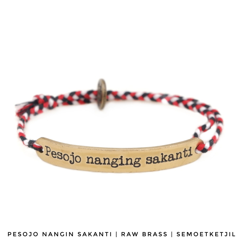 

Semoet Ketjil Gelang Bohemian Pesojo Nanging Sakanti Dual Tridatu Boho Reguler