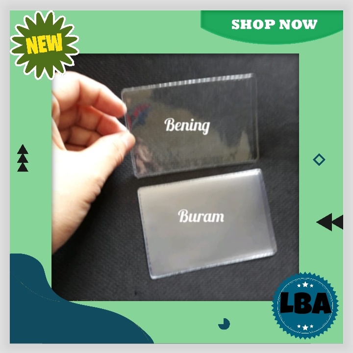 

sampul plastik serbaguna pelindung kartu atm ktp