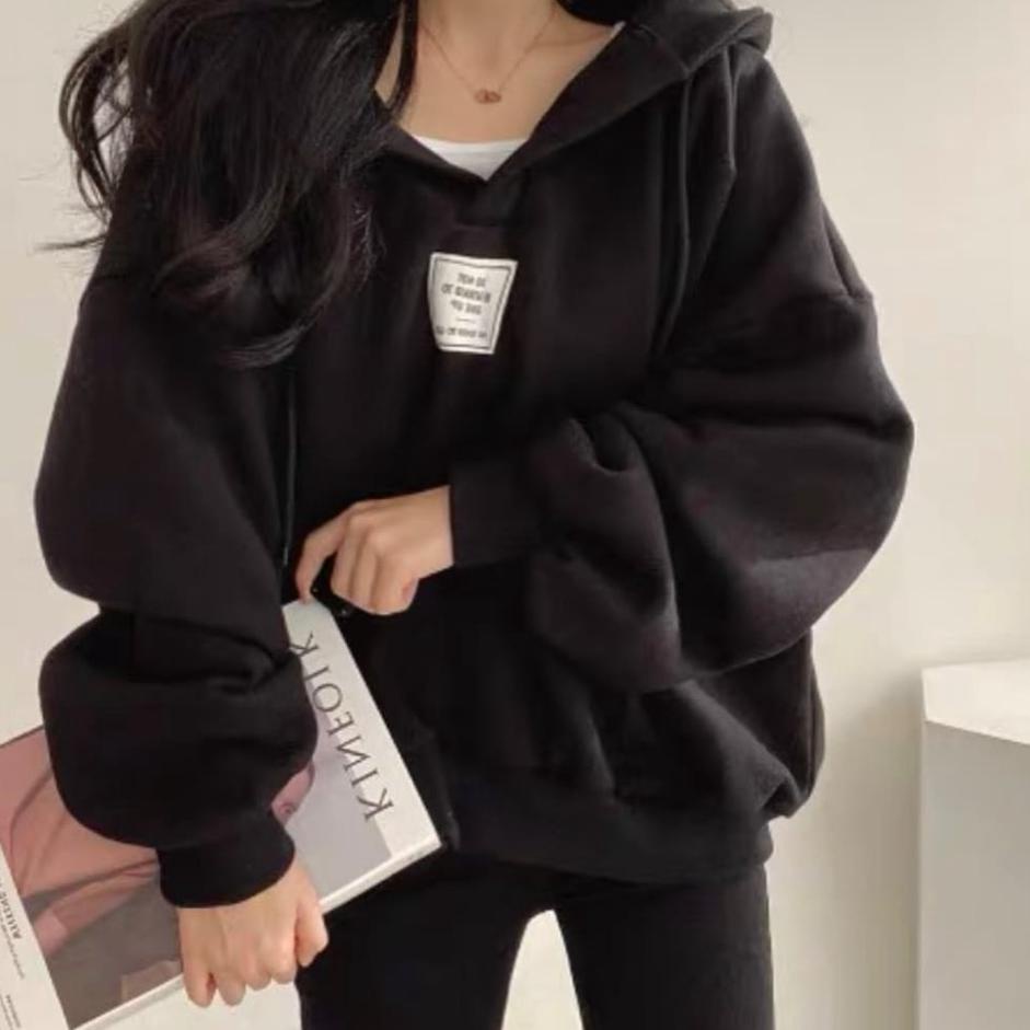 (STOK TERBARU) SHADDY OVERSIZE SWEATER HOODIE WANITA - SWEATER HOODIE OVERSIZE - HOODIE WANITA