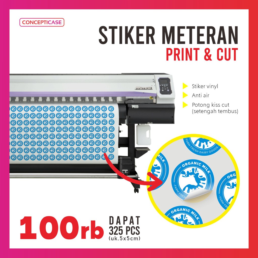 STIKER VINYL / STIKER METERAN PRINT AND CUT