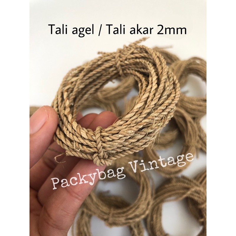 (5 METER) Tali agel / Tali akar 2mm per-5 METER -  untuk dekorasi