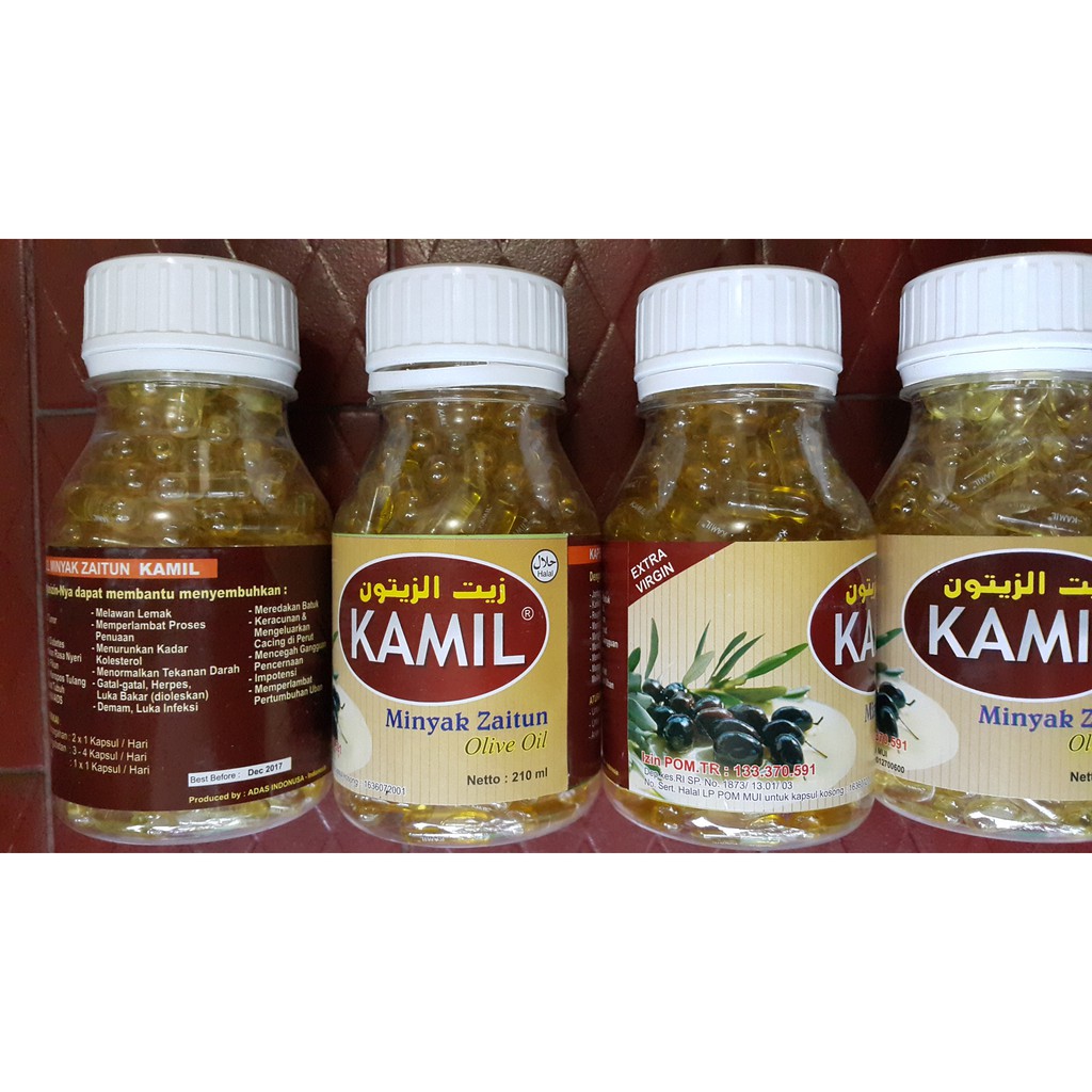 Kamil Minyak Zaitun 210 Kapsul Kamil Extra Virgin Olive Oil Kapsul Shopee Indonesia