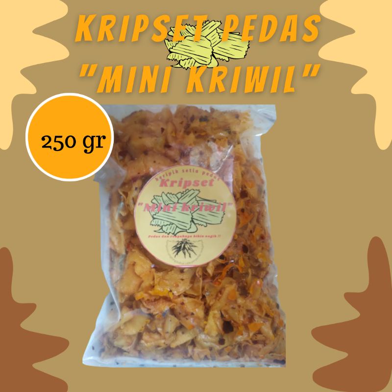 

keripik singkong ,kripset pedas kemasan 250gr