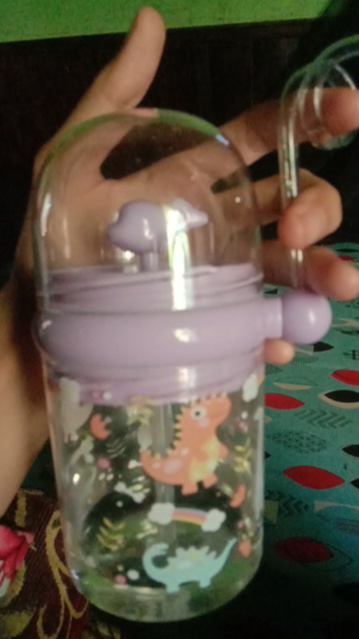 Botol Minum Anak Karakter Lumba Lumba Air Mancur -  Botol Minum Karakter Anak