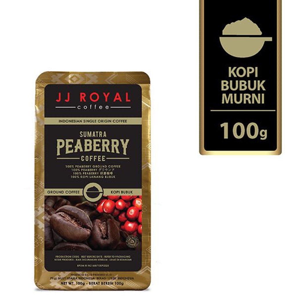

JJ Royal Coffee Peaberry Sumatra 100gr