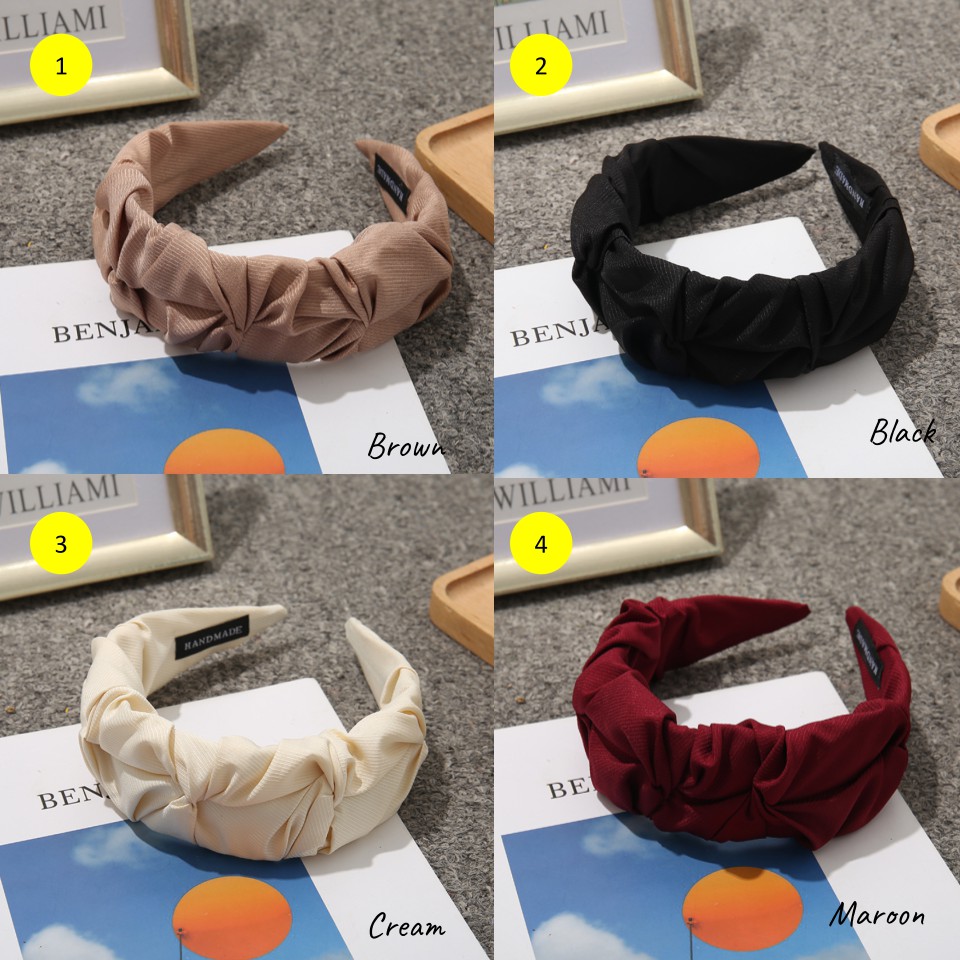 Bando Korea / Bando Wanita / Bandana Wanita / Bando Bandana Wood