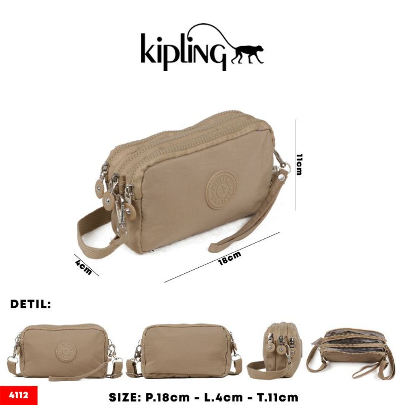 Dompet hp wanita K1pling tas selempang 4 resleting big besar import waterproof