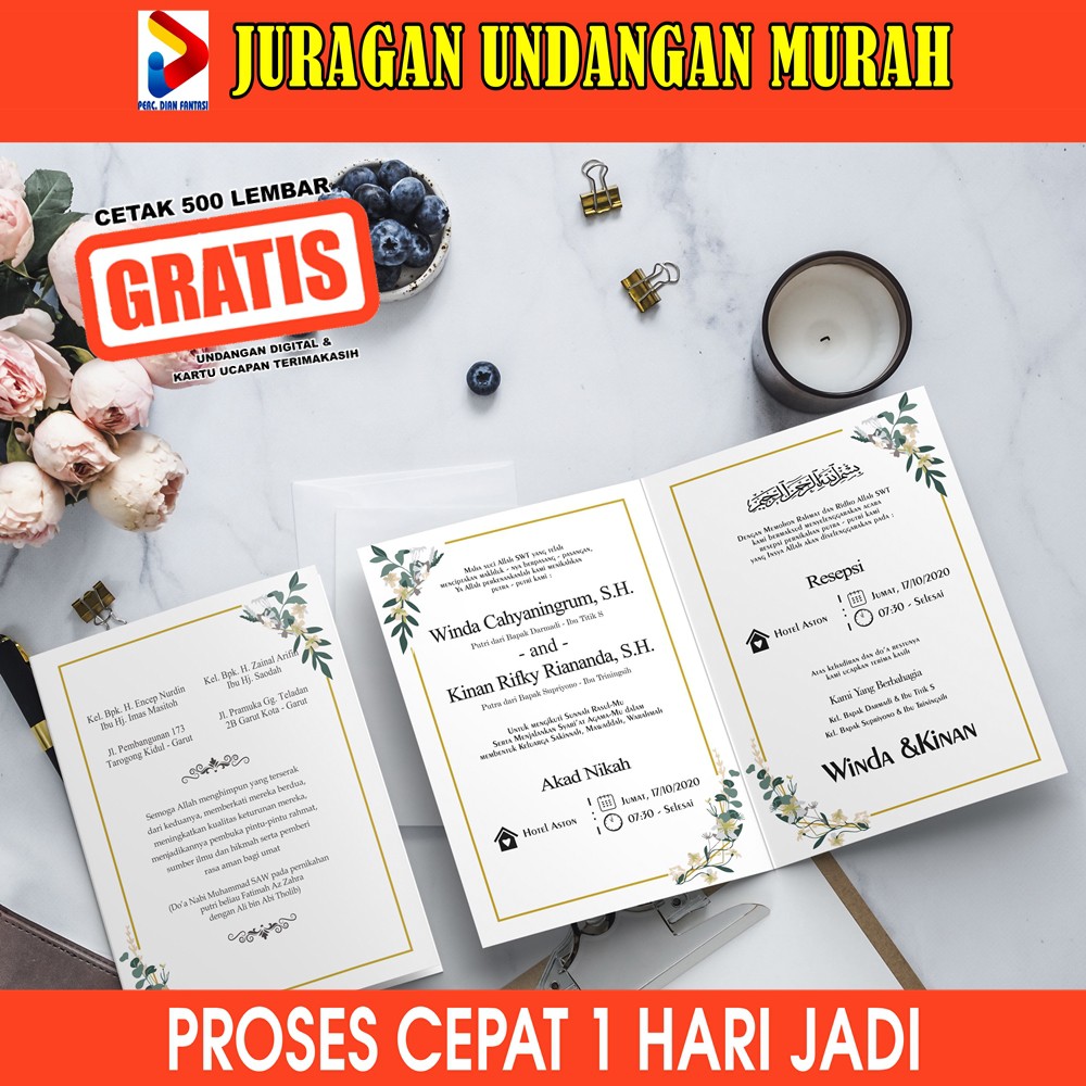 Surat Undangan Pernikahan Murah Cantik Undangan Pernikahan Ada Foto Surat Undangan Pernikahan