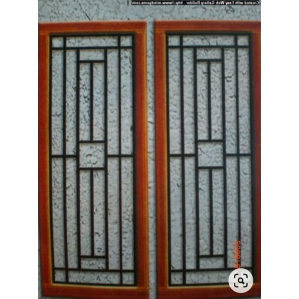 teralis. jendela model  minimalis  kuat