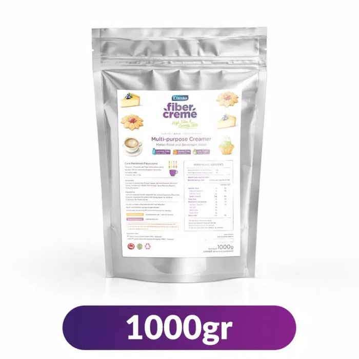 

Krimer- Ellenka Fiber Creme 1000 Gr Multi Purpose Cremer Pengganti Santan -Krimer.