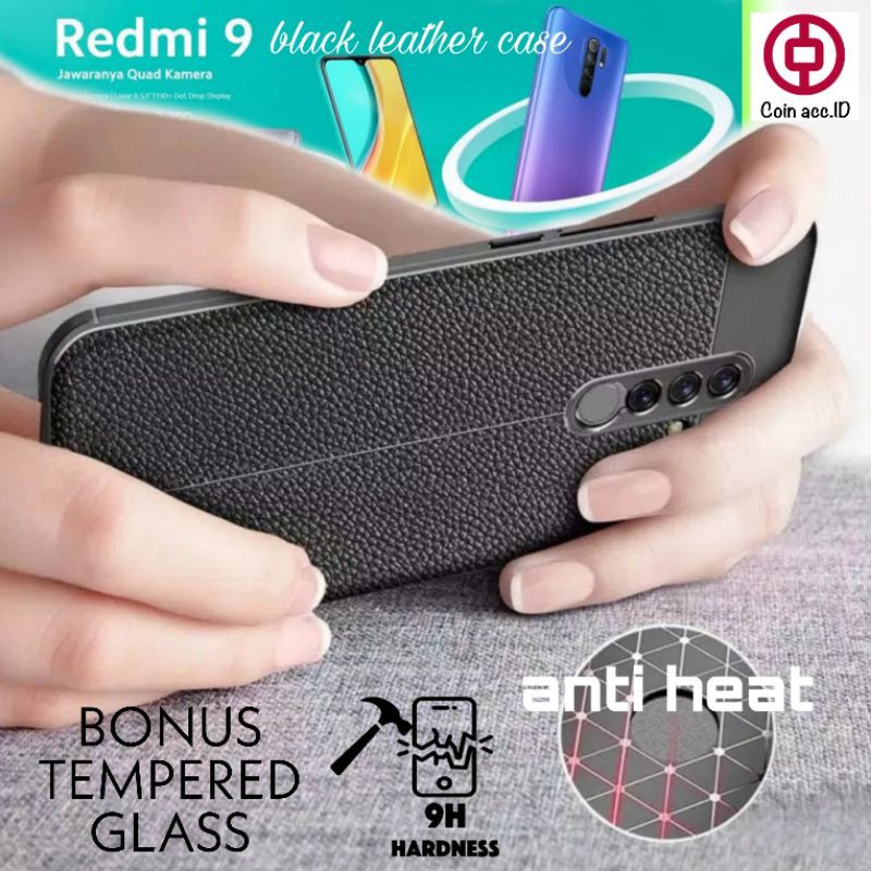 CARBON soft case REDMI 9C/9T/9/8/8A PRO/7/pocoM3 - silicon / casing auto focus hitam [original]