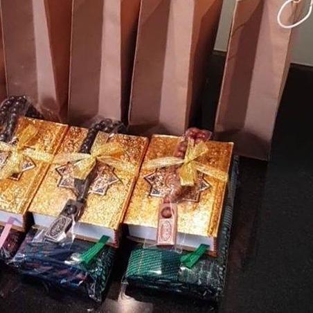 ★ [ANTQ] Parcel Souvenir Sajadah Tasbih Al Quran saku paket oleh oleh umroh tahlil tahlilan 40 haria