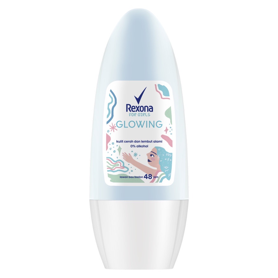 Rexona | Women Deodorant Roll On Glowing White 40ml | Deo Roll On