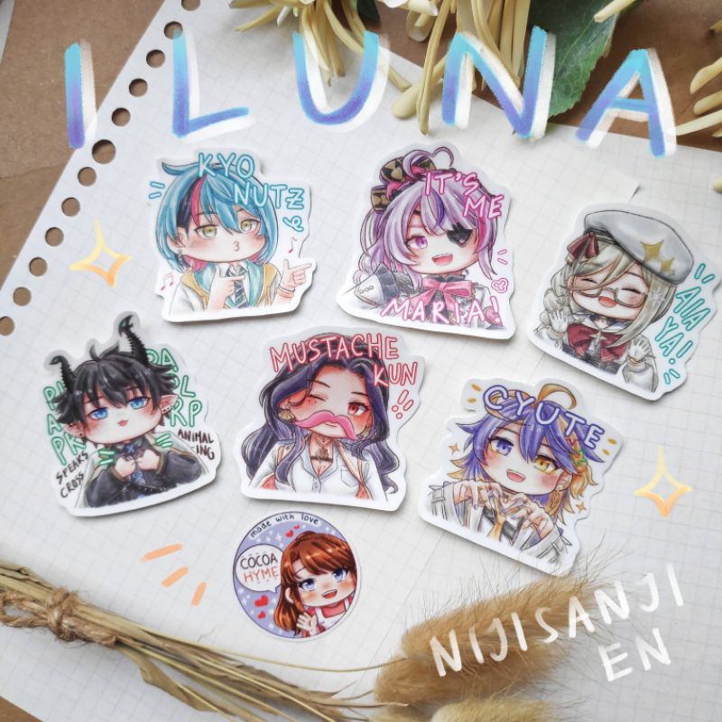 Nijisanji EN ILUNA Sticker Set by cocoahyme