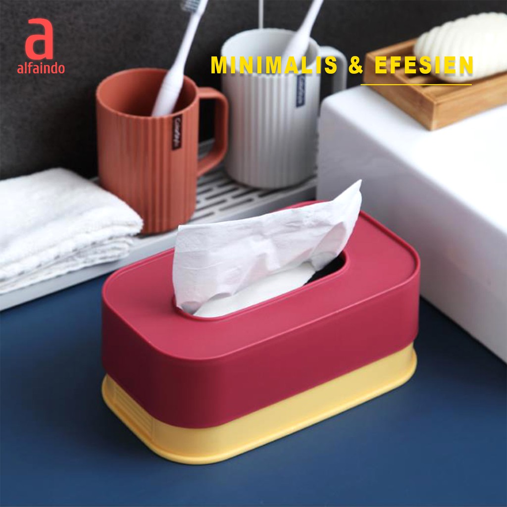 Kotak Tissue Unik Plastik Serbaguna Tissue Box Decorative KT001