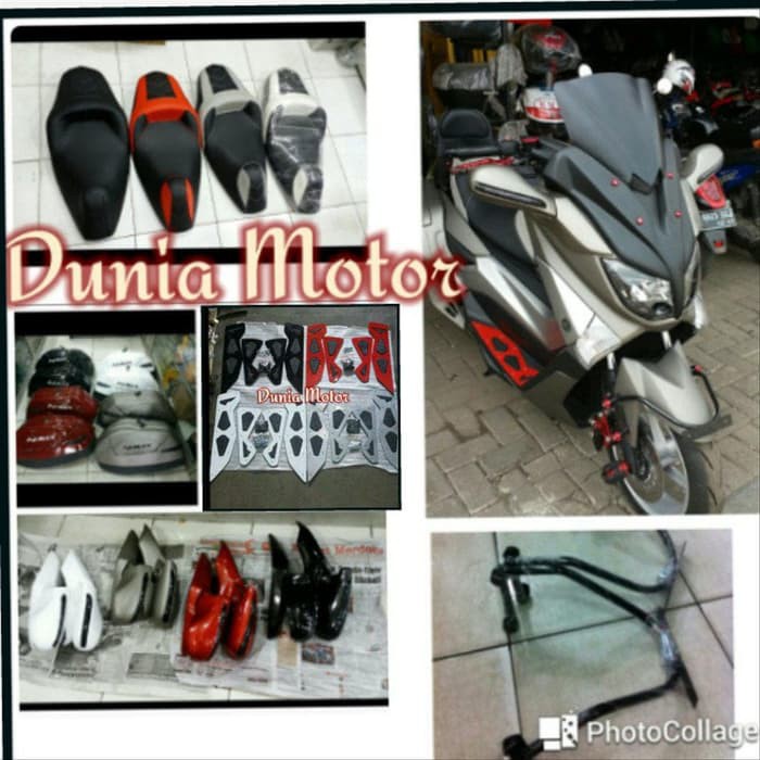 Aksesoris Motor Touring Sepaket Variasi / modifikasi nmax tameng +