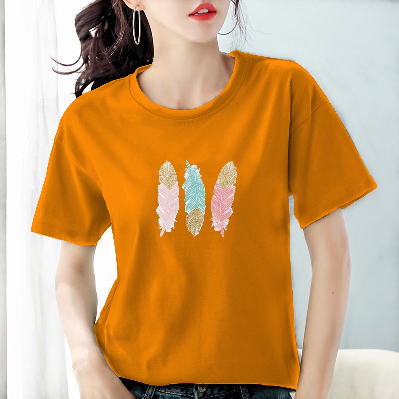 Kaos wanita cotton combed 30s / Baju wanita cotton combed  / Kaos polos wanita lengan pendek Bee106