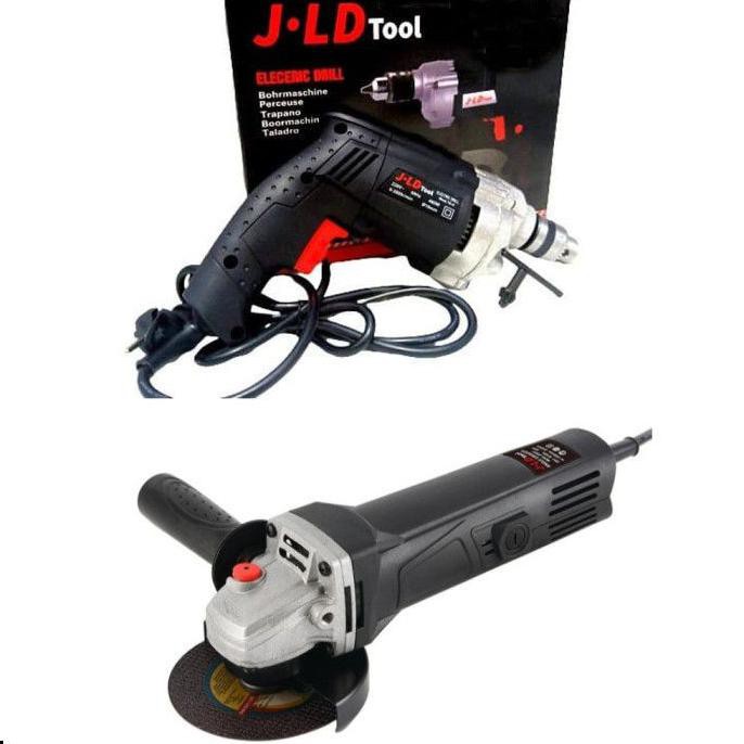 Populer]  Paket 2Item Mesin Bor 10 Mm Jld J10-4 + Gerinda Jld J0802