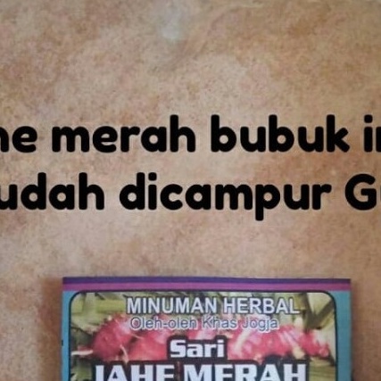 

MURAH JAMU JAHE MERAH BUBUK INSTAN 1KG