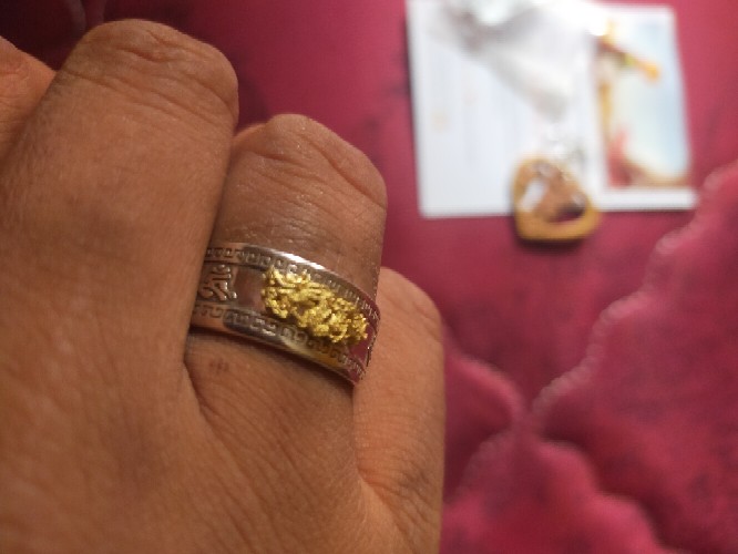 Cincin Model Terbuka Desain Amulet Feng Shui Keberuntungan Gaya Budha Adjustable Untuk Priawanita