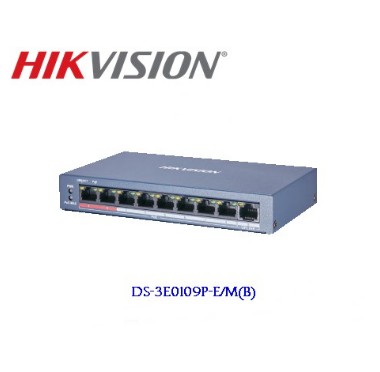 Switch Internet HIKVISION DS-3E0109P-E/M(B) 100M PoE Switch 8 Port