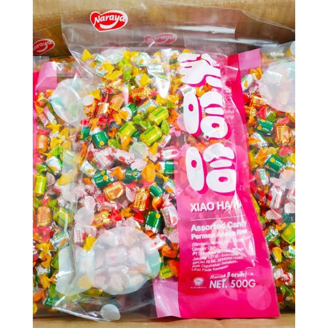 

permen mini naraya candy 500gr xiao ha hapermen buah mini manis snack camilan