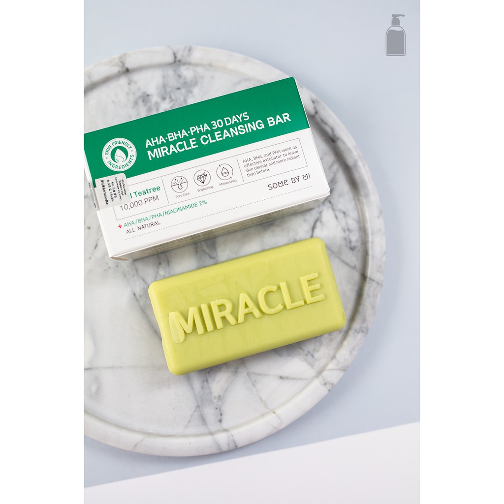 Some By Mi Miracle Cleansing Bar 30 Days Somebymi AHA BHA PHA 30 Days Miracle Cleansing Bar 106gr