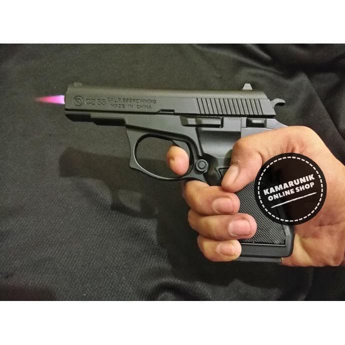 Best Promo! KOREK API PISTOL BROWNING 3649 CZ83 MANCIS API LAS LIGHTER Sale!