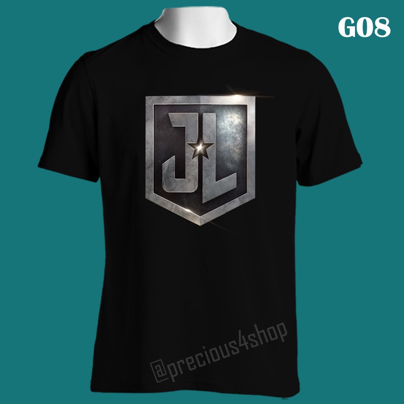 Justice League Team Logo DC Universe | G08 | Kaos Couple | Family T-Shirt