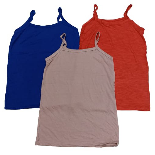 1PCS TANK TOP WANITA REMAJA DEWASA TALI LEBAR KECIL-4