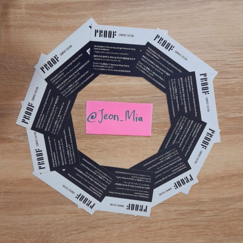 QR CODE ALBUM BTS PROOF STANDARD COMPACT