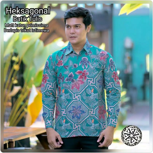 Kemeja Batik Tulis Lapis Trikot Lengan Panjang Tulis Katun Primis Murah Songket Batik Pekalongan 120