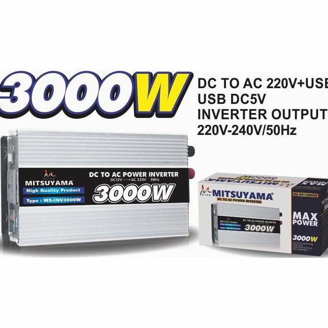 Jual Power Inverter Mitsuyama Ms Watt Rubah Arus Dc Menjadi Ac Ms Terlaris Shopee