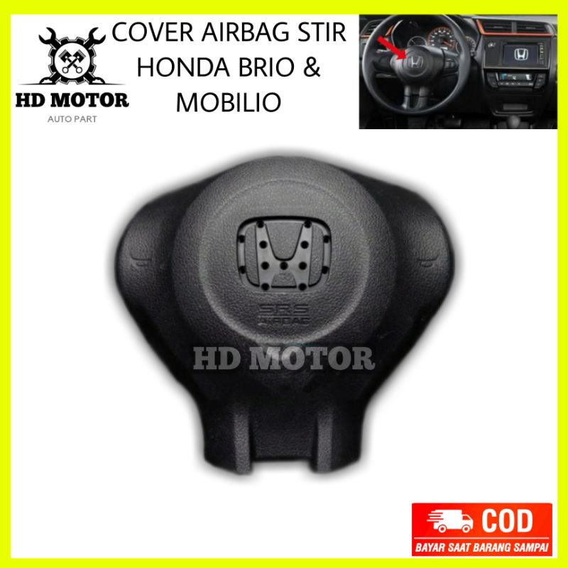 cover airbag Brio mobilio original honda tutup airbag brio mobilio airbag mobil honda tutup stir mob