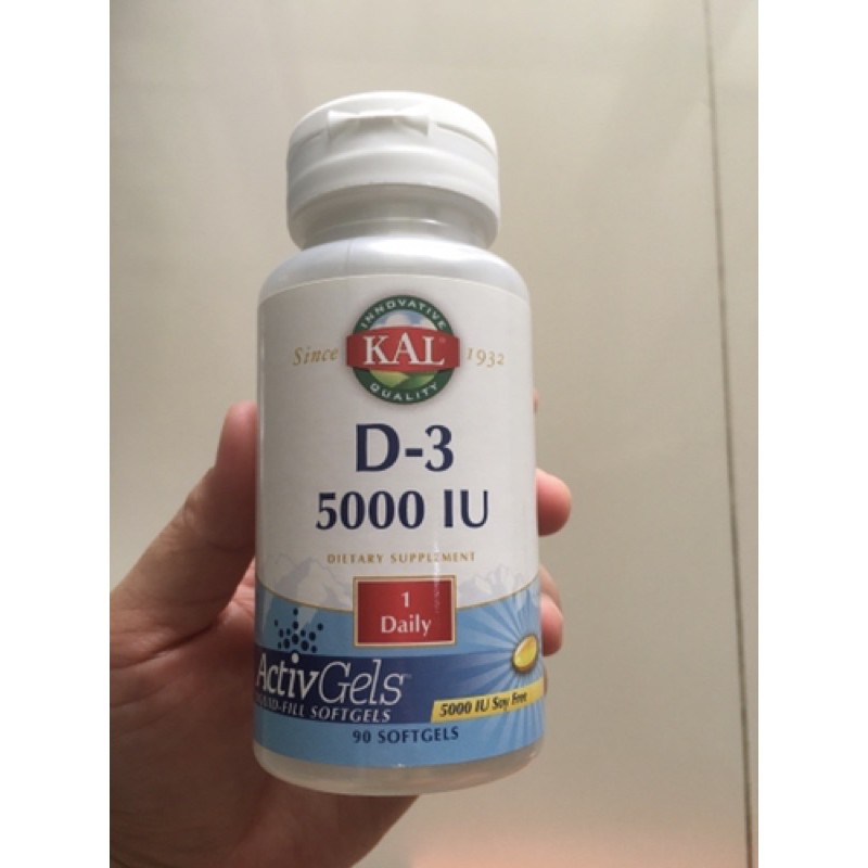 Vitamin KAL D-3 5000 IU 90 Softgel