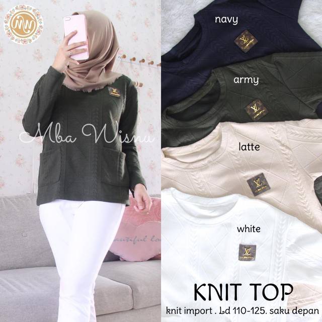 KNIT TOP BY MW/ MB WISNU /READY/