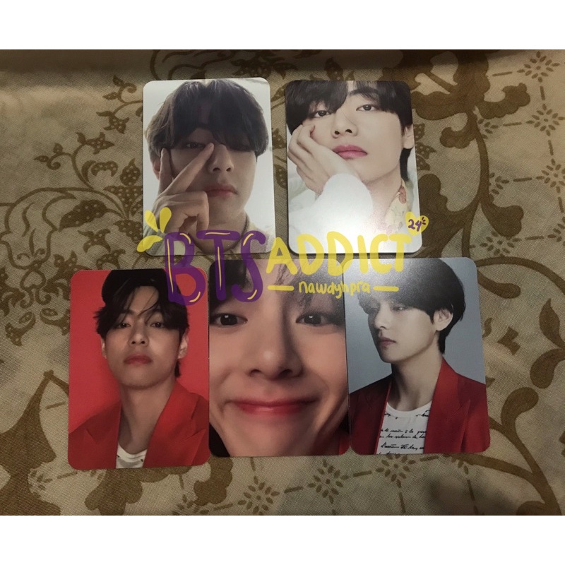 Photocard BTS Taehyung Dicon V jin seokjin baret namjoon syal rm jungkook syal official topi backgro
