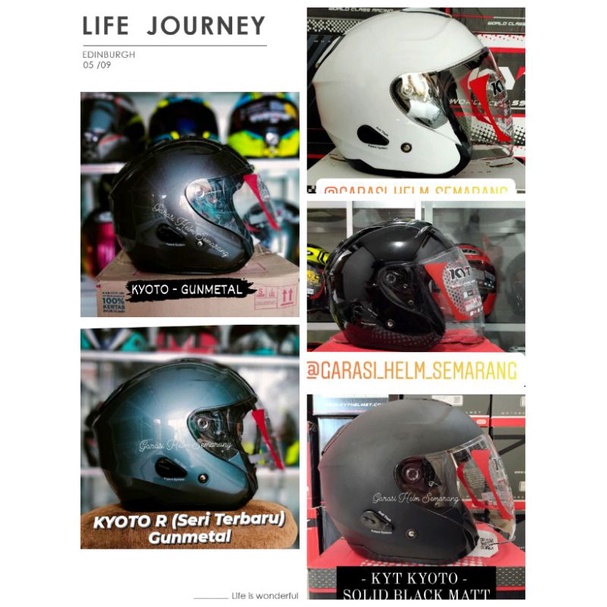 HELM HALF FACE KYT KYOTO POLOS KYOTO KYOTO R PUTIH HELM HALF FACE TERBARU KYOTO PUTIH KYOTO HITAM  H