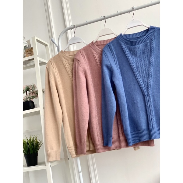 FW B1132 Atasan Rajut Import Premium Quality