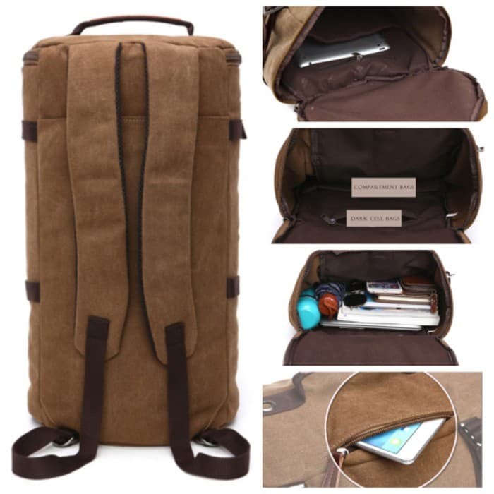 Tas Ransel Barrel 2 in 1 (Backpack &amp; Selempang)  TAS GUNUNG - M0005