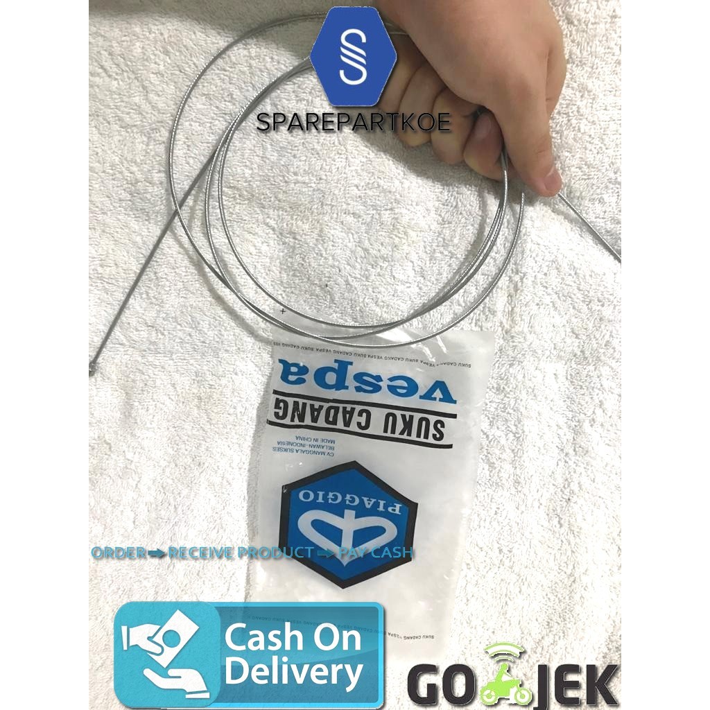 Kabel Tali Kawat Dalam Kopling Clutch Vespa Honda Universal Piaggio