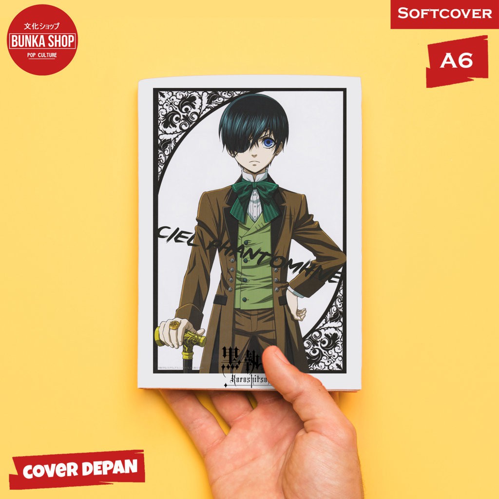 

Pocket Note Anime Black Butler Ciel Phantomhive Softcover A6 Buku Tulis Catatan Murah